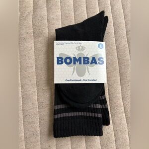 NWT Bombas Black unisex Socks, Size small